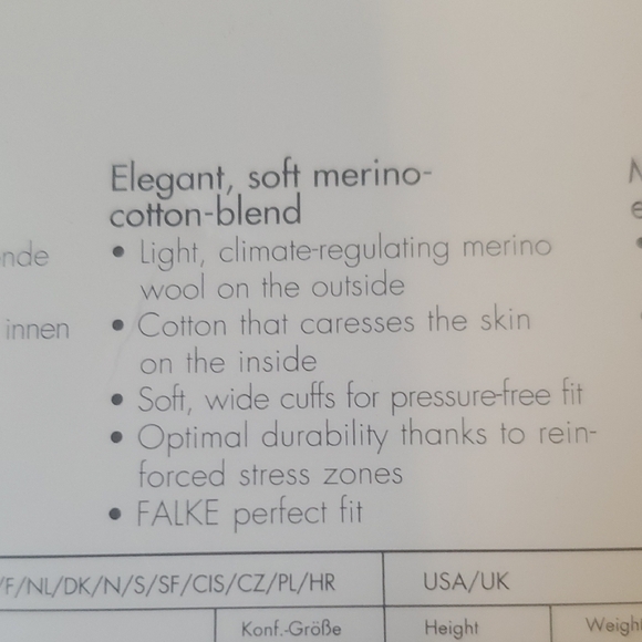 Falke Softmerino Wool-Blend Tights in Charcoal - Picture 6 of 6